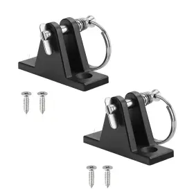 Eeyad 738192594358 2 Pcs Nylon Bimini Top Deck Hinges With Stainless Steel Pin Heavy Duty Use
