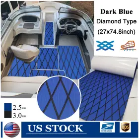 13b-70190-d Evasports Blue Diamond Boat Flooring Eva Foam Teak Deck Floor Mat Marine Capet For Yacht