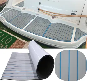 2nd-l Evasports Blue-090240-2017us-5 Gray Blue Boat Flooring Eva Foam Decking Sheet 5.5mm Fuax Teak Deck Floor Mat