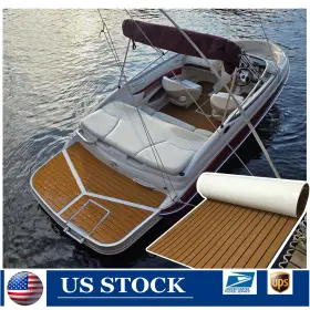 Brown-b-90240-2017-us-10 Evasports 674519629740 Teak Brown Eva Foam Boat Flooring Marine Sea Decking Pad For Pontoon Adhesive