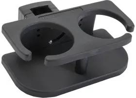 3005.5695 Extreme Max Adjustable 2-cup Holder For Square Pontoon Rails - Black