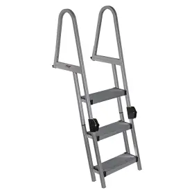 3005.5284 Extreme Max 810074514446 Heavy-duty Aluminum Pontoon And Dock Ladder 3-step