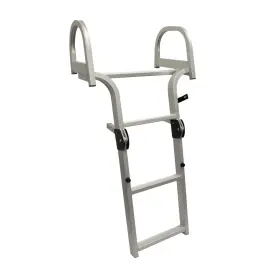 3006.8884 Extreme Max 810074516976 Wide Entry Deluxe Aluminum Folding Dock And Pontoon Ladder-m
