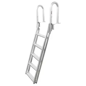 3005.4239 Extreme Max 811368037535 Slanted Flip-up Dock Ladder - 5-step