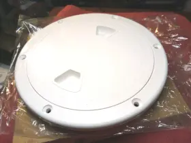 4231 Five Oceans 6 Inch Screw In Deck Plate Hatch White New