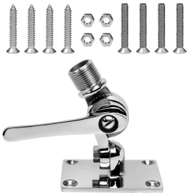 Ftgear 738065599541 Ratchet Mount Marine Vhf Antenna Mounts 316 Stainless Steel Adjustable Base M