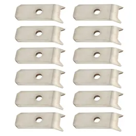Fugedox 624982061332 12 Pack Trailer Floor Hold Down Clip Steel 1/4 Inch Plate Decking Bearclaw