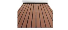 Ff-201-l Fullfire Boat Flooring Faux Teak Self-adhesive Marine Deck Covering