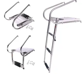 B07924djwp Futurup Universal Boat Swim Platform Ladder 3-step With Handrails