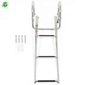 Gn1297128 Gardenice For Marine Yacht Swimming Pool 3-step With Handrails Stainless Steel Ship Ladder
