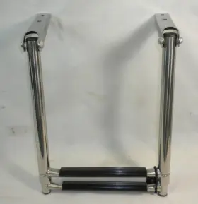 19615 Garelick Platform Ladder 2 Step Telescopic 304 Stainless Steel