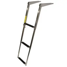 49.1032x Garelick Telescoping Ladder 3 Step 38 1/4 Inch Stainless Steel Marine Boat