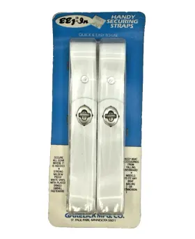 710690 Garelick 71069 Eez-in Handy Securing Straps Adjustable Vinyl Brass Snaps Nib