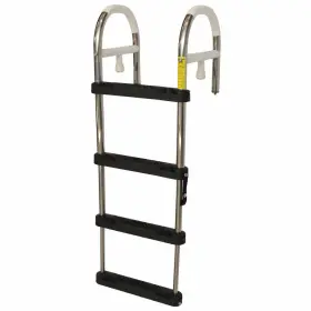 7203018 Garelick Pn Boat Eez-in Telescoping Ladder 46 In 4-step Stainless Steel
