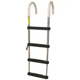 7203021 Garelick Pn Boat Eez-in Telescoping Ladder 4-step 51 Inch Ss