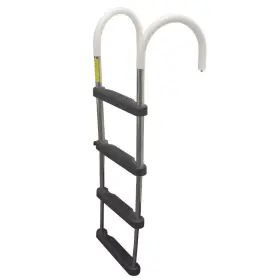 7203022 Garelick Pn Boat Telescoping Ladder Eez-in 4-step Stainless Steel 49 In