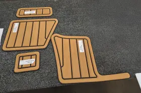 64gast272c7b Gator Step Steps For 272cc Transom Colors Toffee/blk