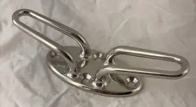 68602 Gem 8 Inch Stainless Steel Boat Yacht Line Rope Rigging Cleat Heavy Duty Power Sail