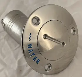 99704 Gem 316 Stainless Steel Polished Cast Boat Water Fill 30 Degree Heavy Duty