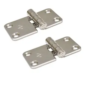 1063887 Gem / Gemlux Pn Lux Stainless Steel 2 1/4 X 1 1/2 Inch 14 Gauge Marine Boat Hinge Pair