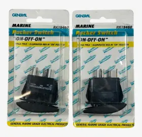 Rk19460 General Marine On - Off Single Pole Rocker Switch 2 Pack