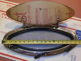 97111 Gg Schmitt & Sons Elliptical Portlight Stainless Steel Hull Cut Out 5 3/4 X 16