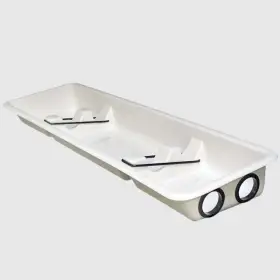 032-3118 Glastron Boats Boat Fishing Rod Holder 2 Slot White Plastic