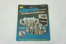 03-3802 Goldeneye The Gripper No Tie Rope Cleat Zig Zag Zinc Boat Cleats 3 1/4 Inch X 1 1/2