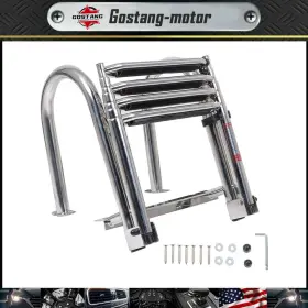 Gm1575339g Gostang Foldable Hand Armrest New 4 Step Stainless Steel Telescoping Boat Ladder Usa