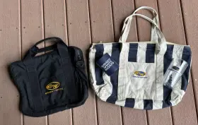 10-0153 Grady White Boats Tote Bag Brief Case Koozie And Tumbler