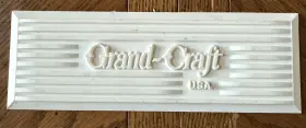 1027gc Grand-craft White Rubber Step Pad 7 7/8 Inch X 2 1/2 Wood Boat Original