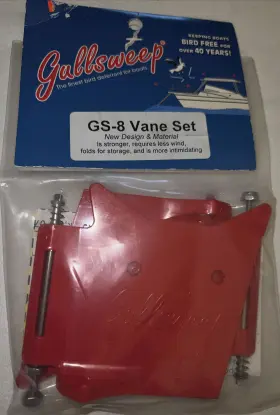 Gullsweep-trimac 648661000085 Gs8 Vane/fin 2/bg Keeping Boats Bird Free For 40 Yrs