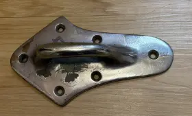 2128 Hacker Craft Vintage Boat Hardware Bow Handle Chromed Bronze Chris