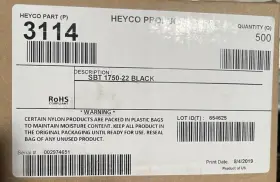 Sb-1.750-22 Heyco Products 3114 New Seal 500 Pcs Grommet And Tick Snap Bushing Black 1box