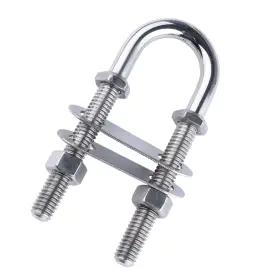 Hoffen 970870395701 Boat Stern Bow Eye Marine Stainless Steel 4-1/2 Inch U Bolt Tie Down Long