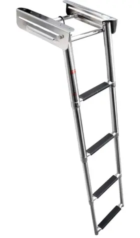 Mb1712145611 Hoffen 4 Steps Boat Ladder Folding Stainless Steel Telescoping Swimming