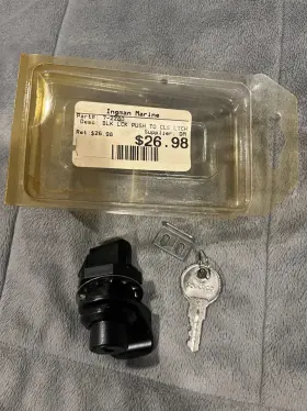 7-2280 Ingman Locking Push To Close Latch Black Marine Boat