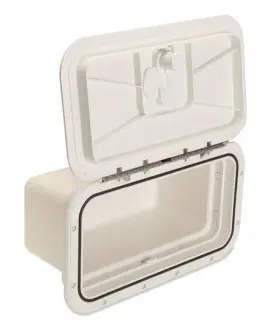 529-033 Innovative Product Solutions 8 X 14 Arctic White Boat Glove Box