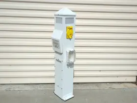 Spc-36-3t-257 International Dock Products Spc-36-3t Slimline Power Pedestal 30a Shore Pole