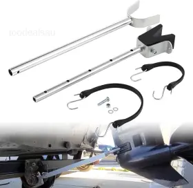 So-aamaop00024 Isinlasso Adjustable Boat Transom Saver Heavy-duty Outboard Motor Engine Support Silver