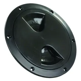 31015 Jr Products 5.1 Inch D Black Round Access/deck Plate