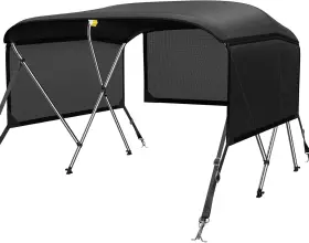 Qw0903b-a08 Kakit 3 4 Bow Bimini 6&apos L X 46 Inch H 67 -72 W Black
