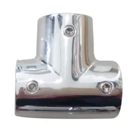 Keehui 699947515687 316 Stainless Steel Polished Marine Grade Handrail Fitting 90 Deck Hand Te
