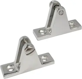 Keehui 699991059007 Pair Of Marine Boat Hinge Mount Bimini Top Fitting Hardware 316 Stainless Ste