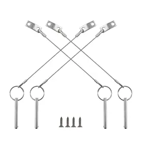 Keehui 699997433559 4pieces Of Quick Release Pin 1/4 Inch Diameter Usable Length 2 50mm Total