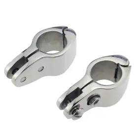 Cpgj22ls-2 Keehui Pair Of Marine Grade 316ss 7/8inbimini Top Hinged Jaw Slide With Boat Pin And C