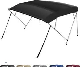 Kmb1604-03201bk-ca Kemimoto Bimini Top 4 Bow 8&apos L X 54 Inch H 73 -78 W Black