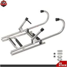 Om277965oc Lablt 2 Step Stainless Steel Telescoping Folding Boat Ladder With Handrails