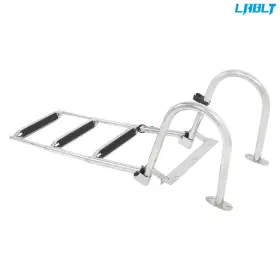 Om361233oc Lablt 1 Set Heavy-duty Dual-handle 3-step Boarding Ladder Stainless Steel