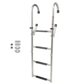 Qs494160qr Lablt Stainless Steel Anti Slip 2 Step Folding Telescoping Ladder Dock